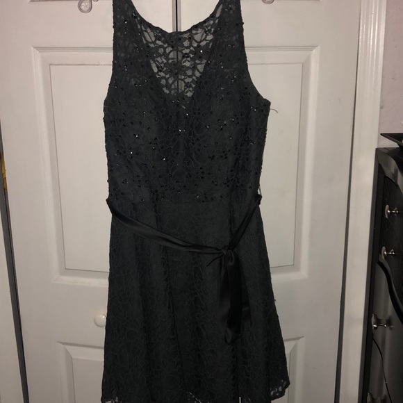 Mori Lee Dresses Charcoal Sparkly Dress Poshmark